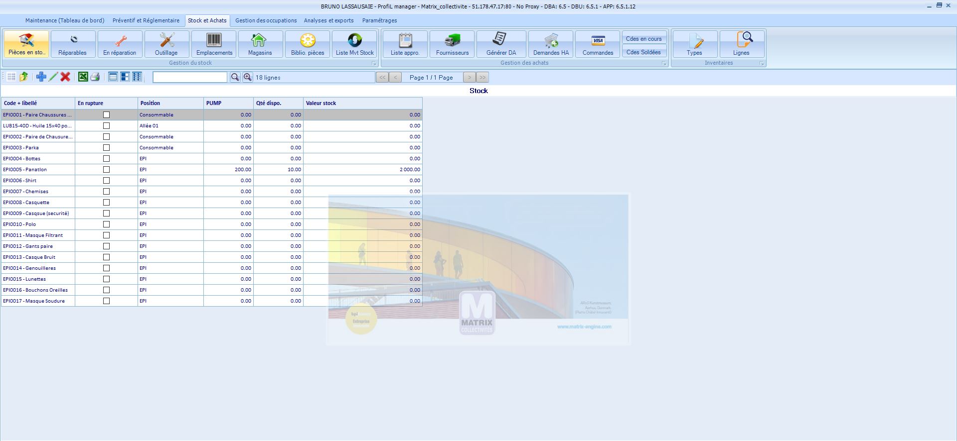 screenshot of Matrix Collectivities